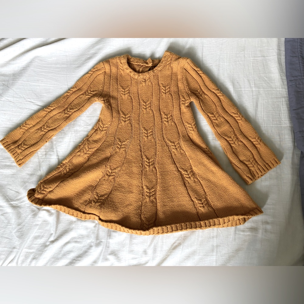 Christian Siriano New York Knit Mustard Yellow 2T Dress
